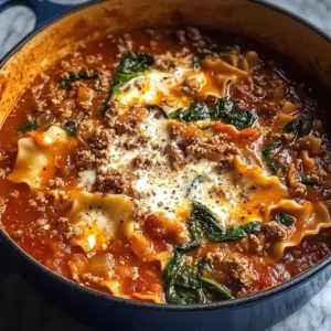 Mouthwatering One Pot Lasagna Soup - Alrightwithme