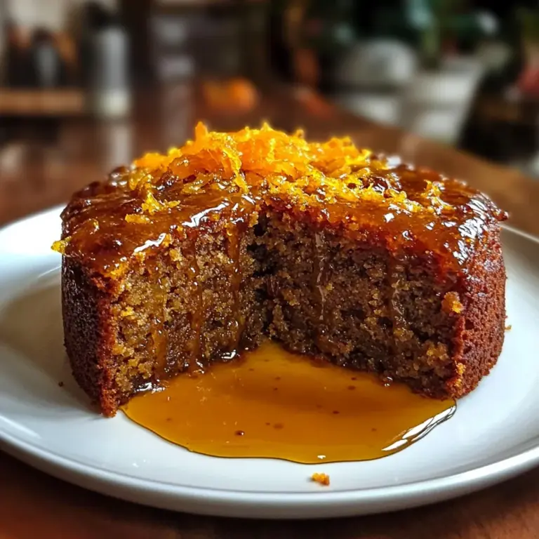 Orange & Cardamom Date Cake with Honey Drizzle