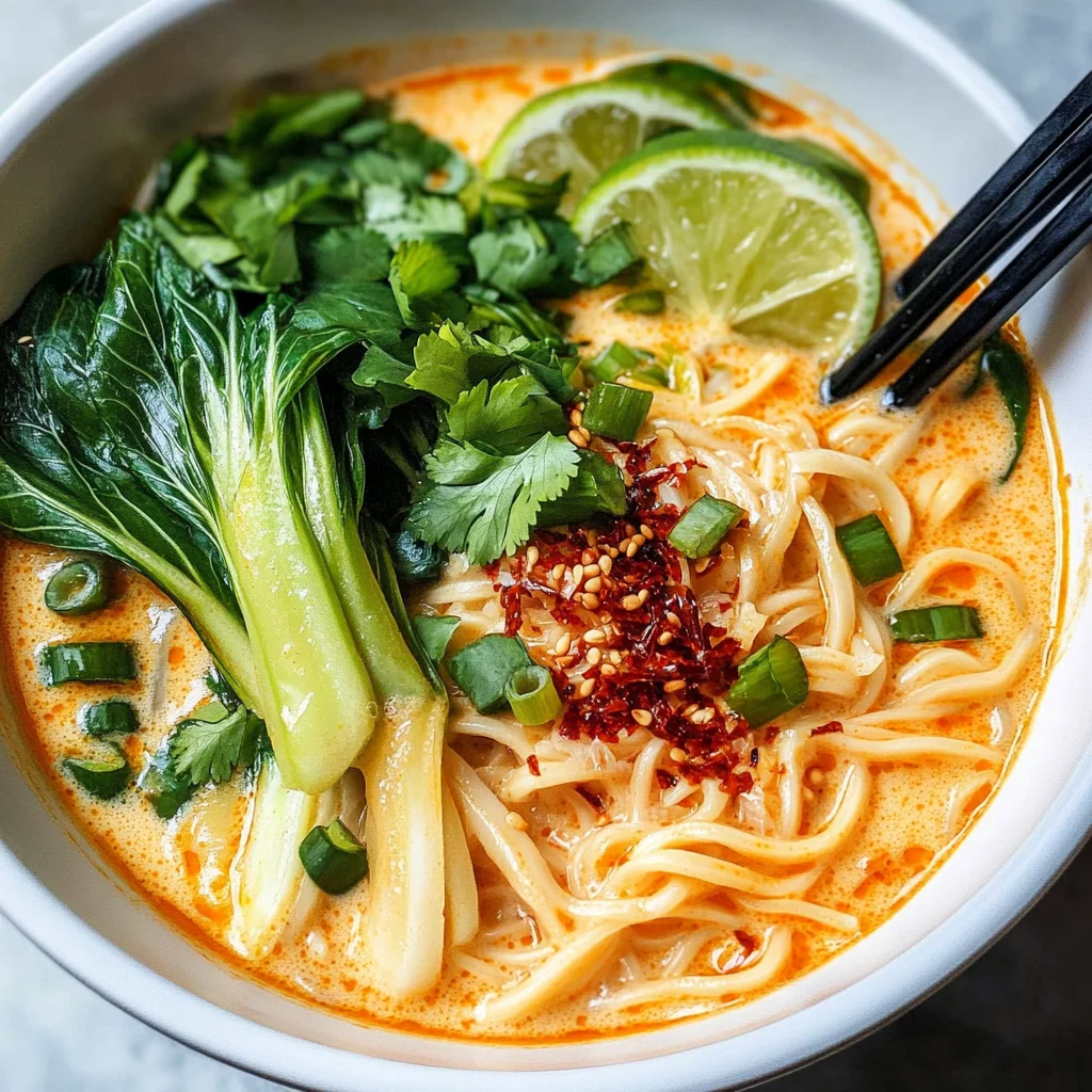 Quick Spicy Coconut Noodles