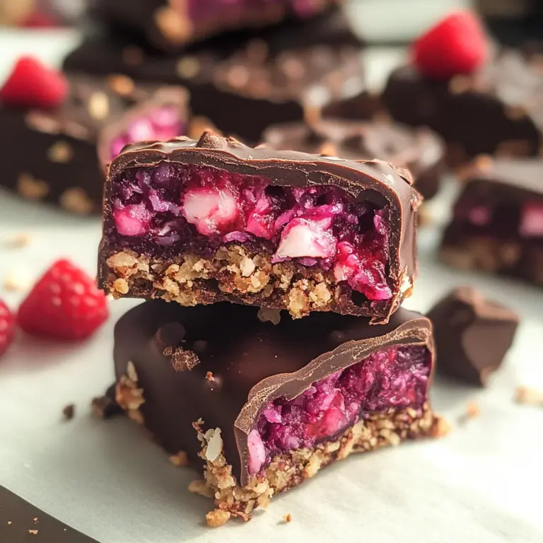 Raspberry Chocolate Coconut Bars