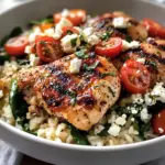 Simple Greek Chicken and Lemon Rice