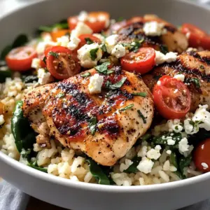 Simple Greek Chicken and Lemon Rice