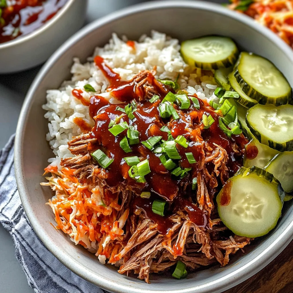 Slow Cooker Pulled beef Bowls Recipe