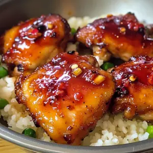 Sticky Sweet Chili Chicken Thighs in Air Fryer