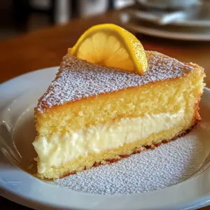 The Best Lemon Custard Cake