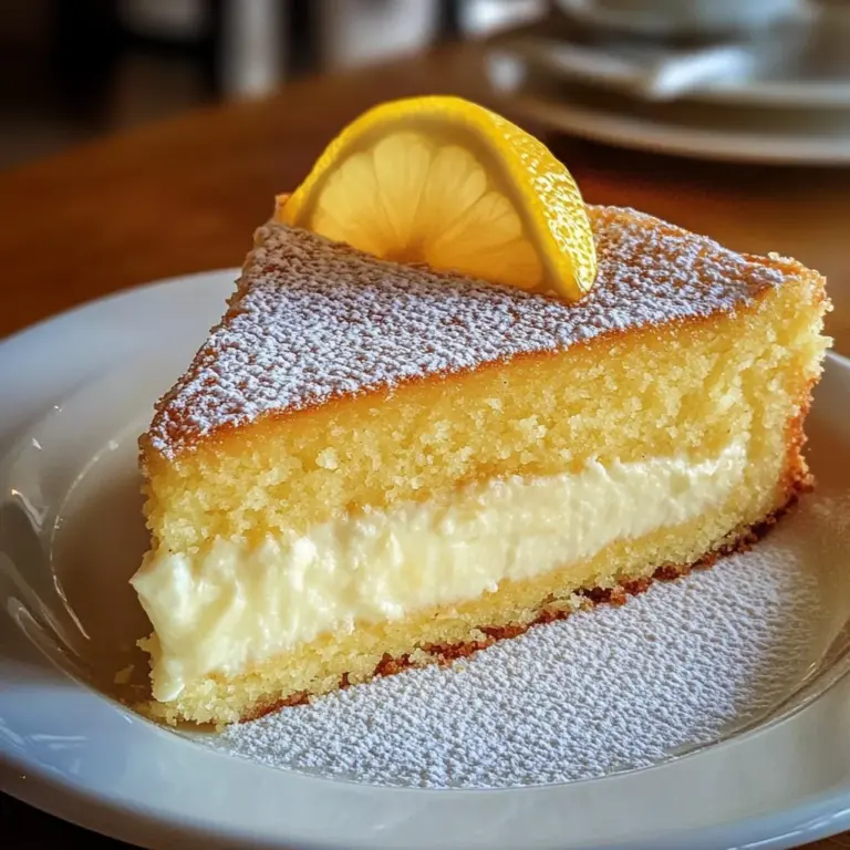 The Best Lemon Custard Cake