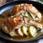 Apple and Brie Stuffed Chicken with Maple Dijon Glaze