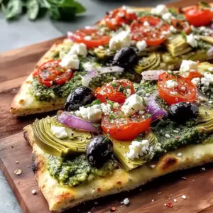 Best Mediterranean Flatbread Pizza