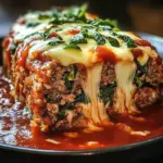Cheesy Stuffed Italian Meatloaf – A Comfort Food Classic with a Gourmet Twist