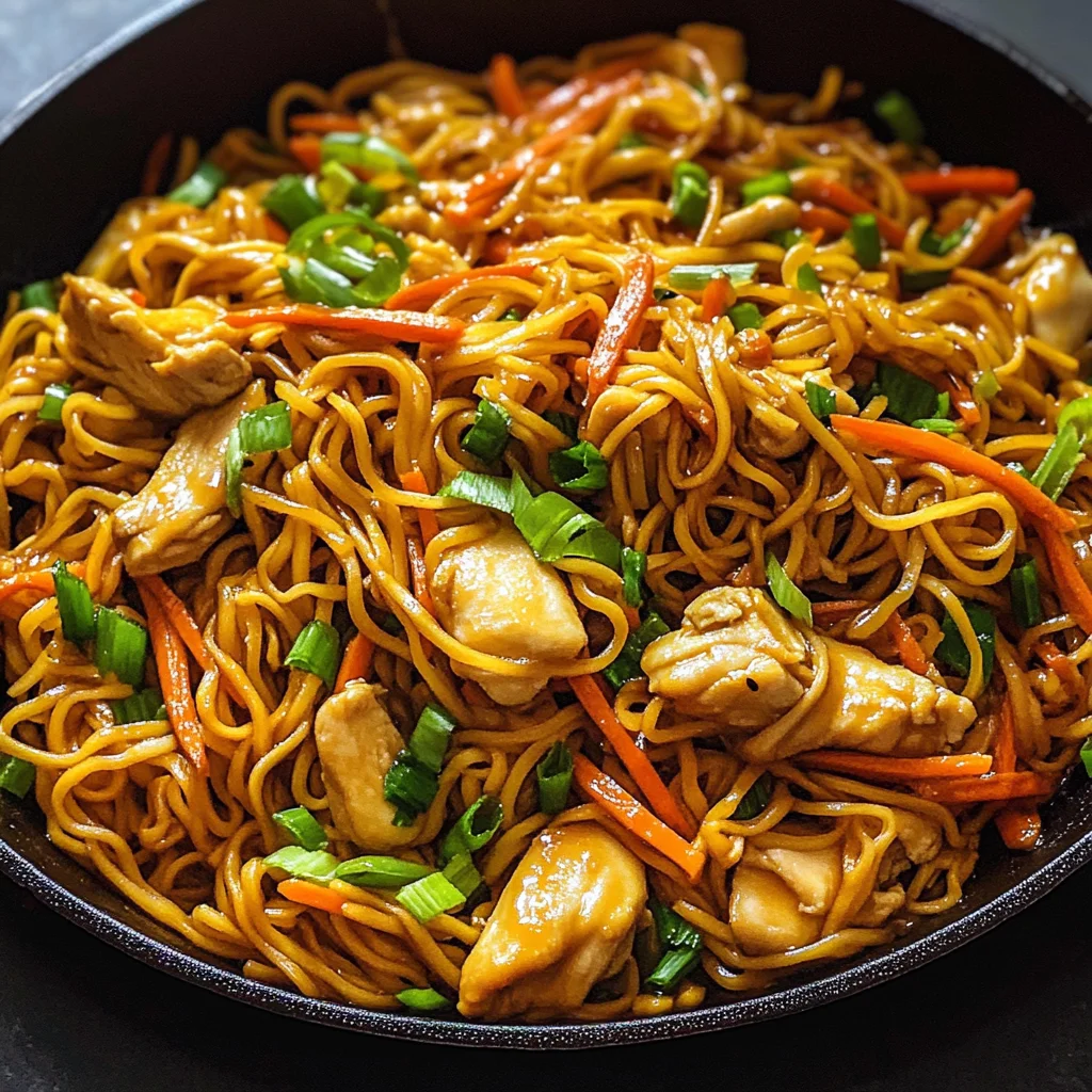 Chicken Chow Mein with the Best Chow Mein Sauce