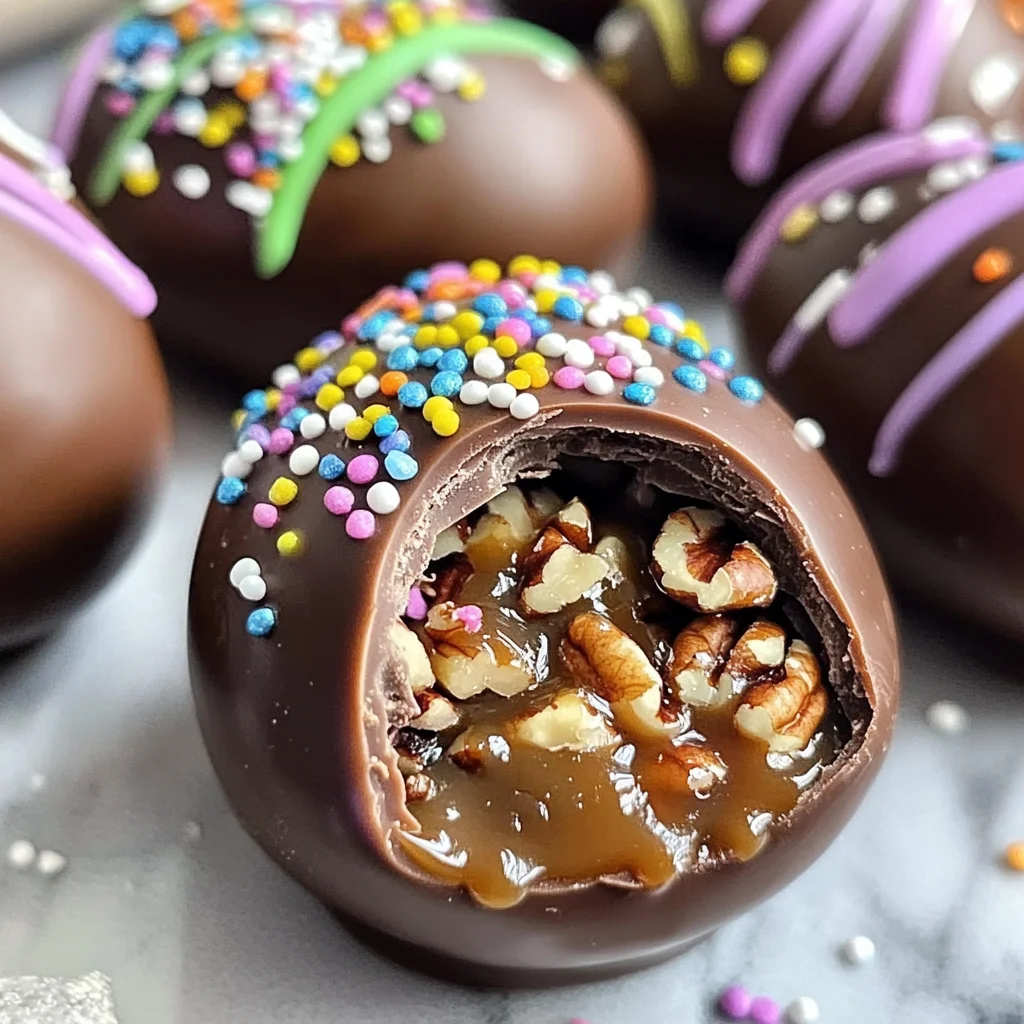 Chocolate Turtle Easter Eggs