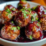Cranberry Sauce Meatballs