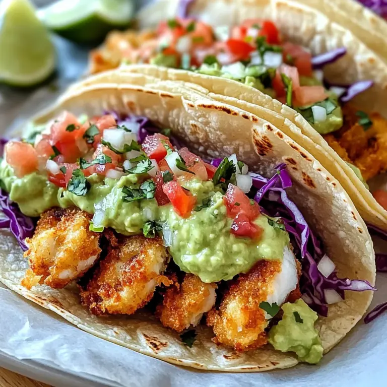 Crispy Baja Fish Tacos with Avocado Crema (30-Minutes)