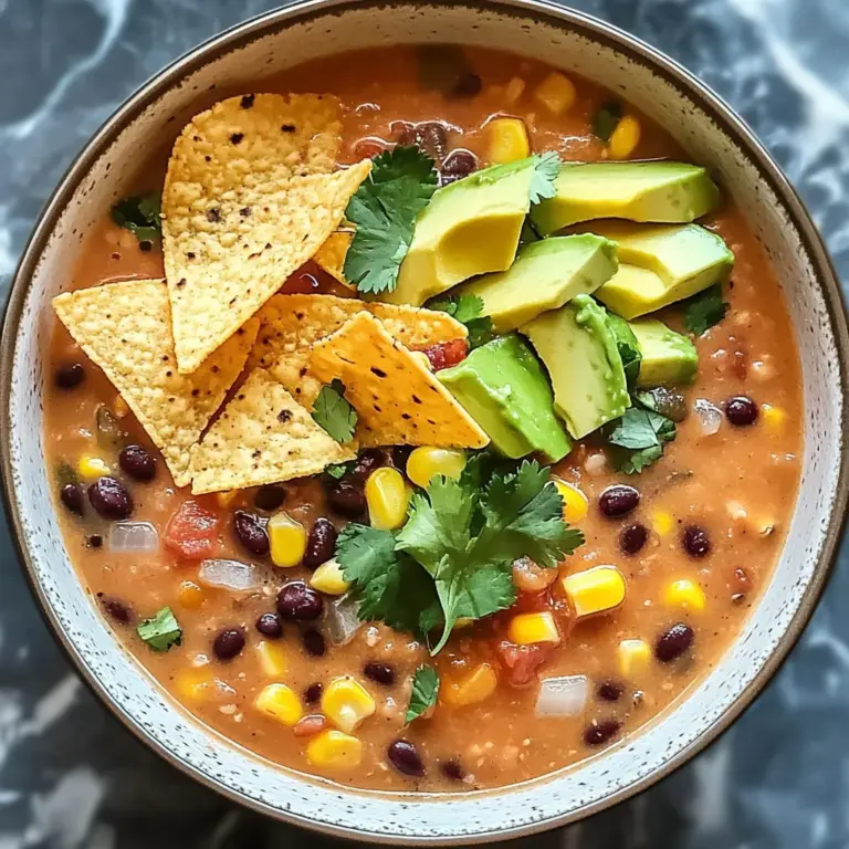 Crockpot Vegetarian Tortilla Soup for Cozy Weeknight Comfort