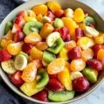 Delicious Easter Fruit Salad with Peach Pie Filling