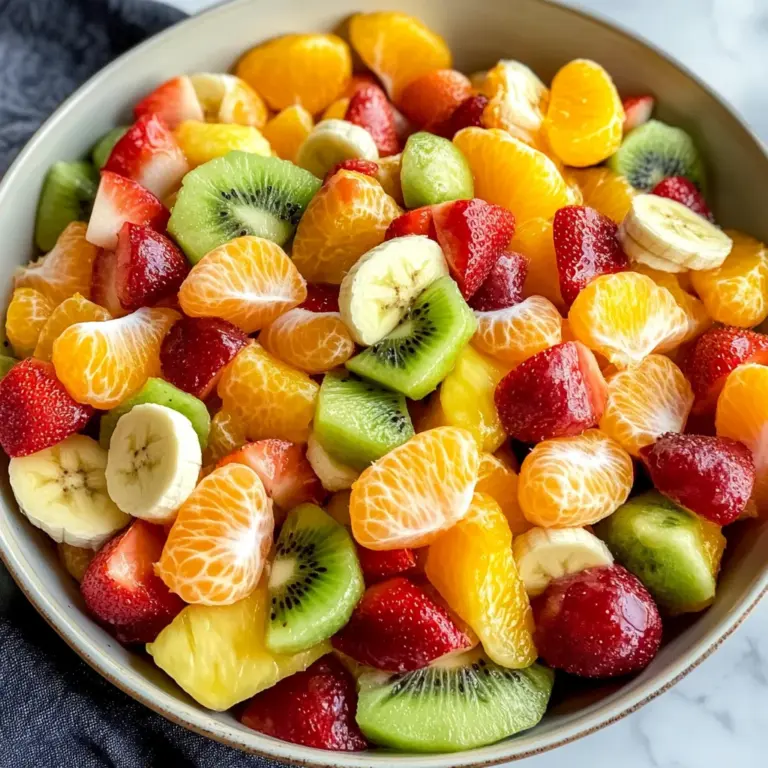 Delicious Easter Fruit Salad with Peach Pie Filling