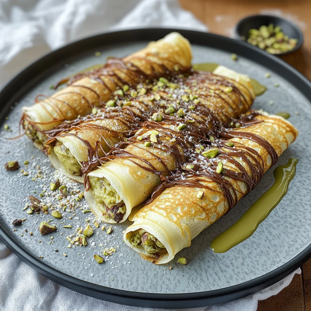 Dubai Schokolade Pfannkuchen