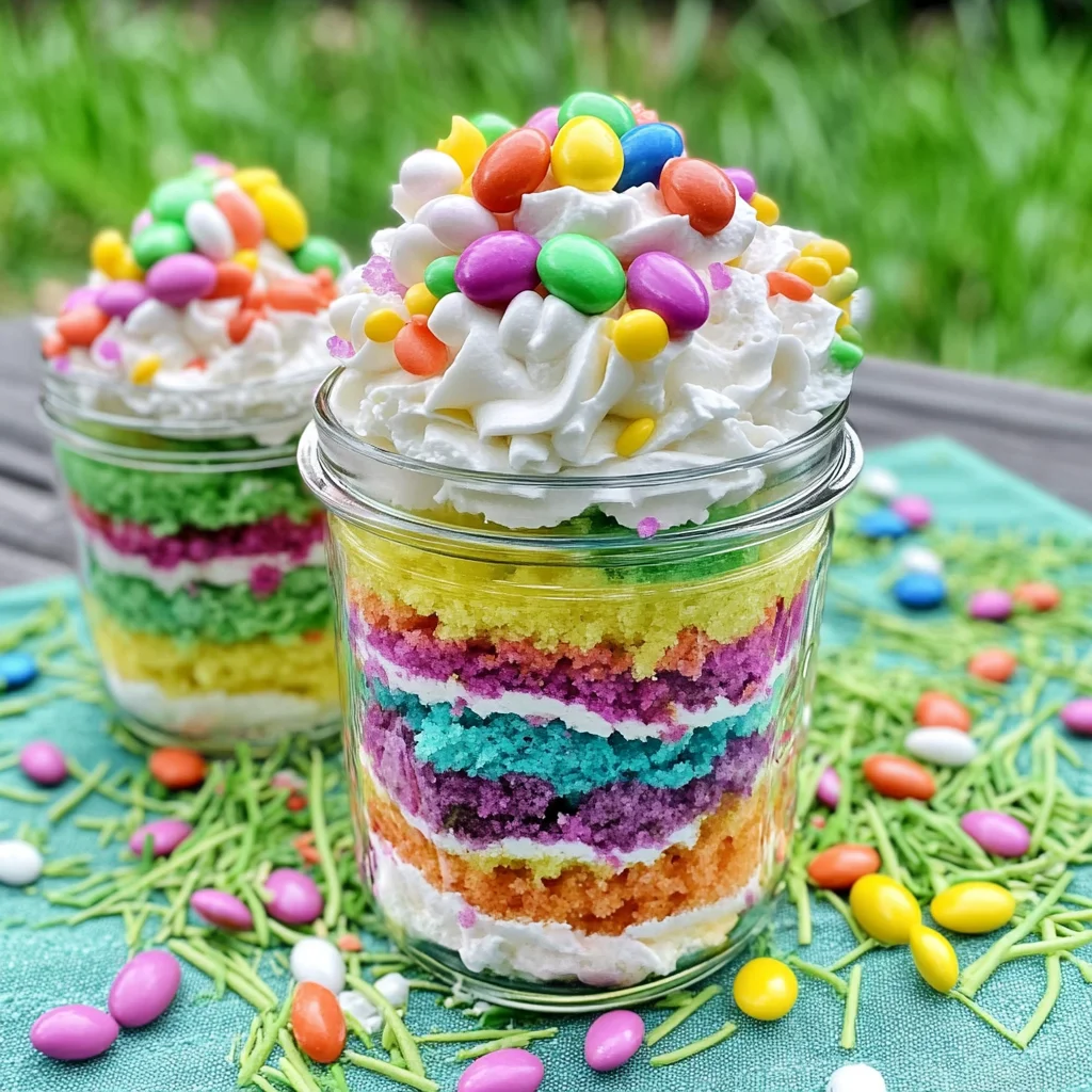Easter Cake in a Jar