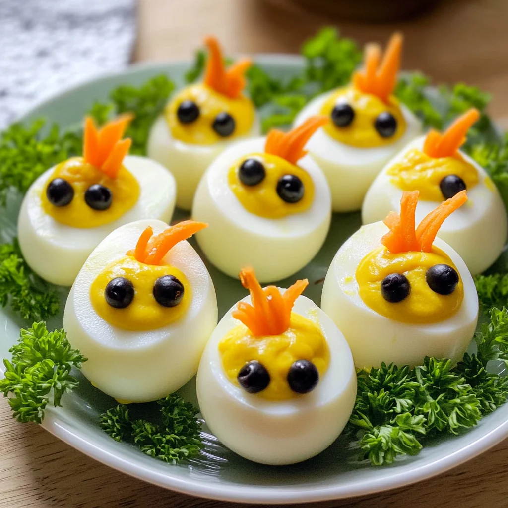 Easter Egg Recipe - Deviled Egg Chicks