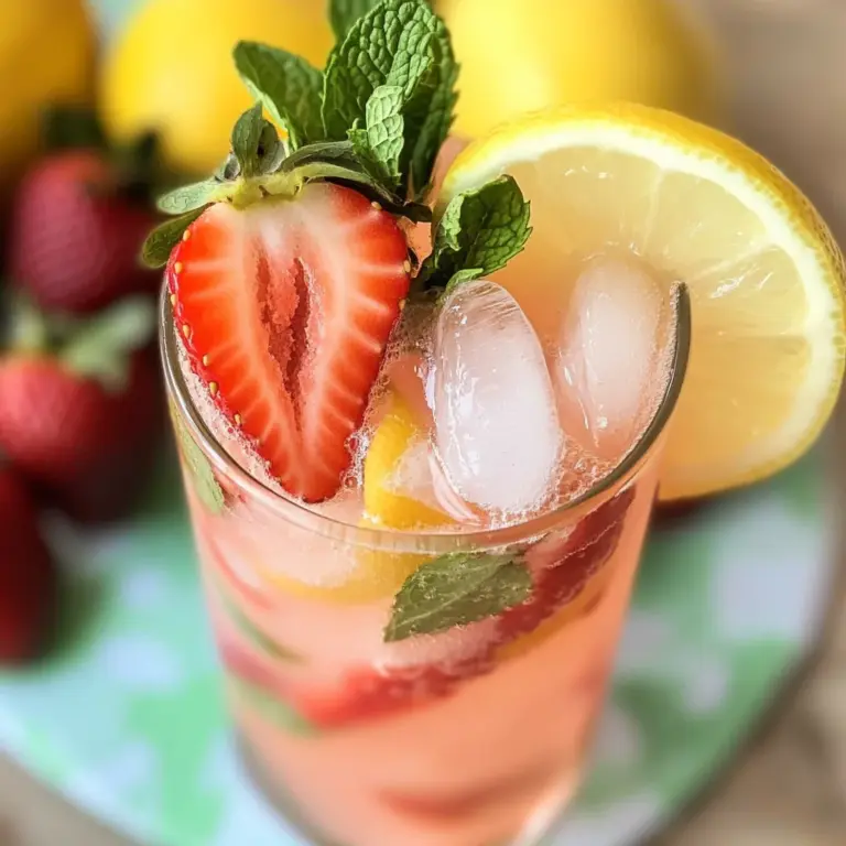 Homemade Strawberry Lemonade