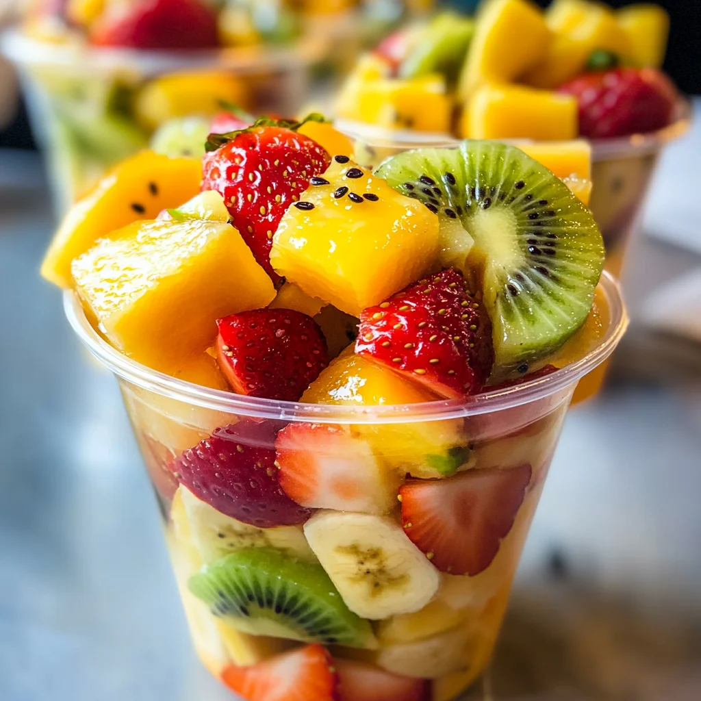Homemade Tropical Fruit Cups