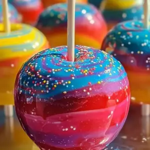 Kool-Aid Swirl Candy Apples