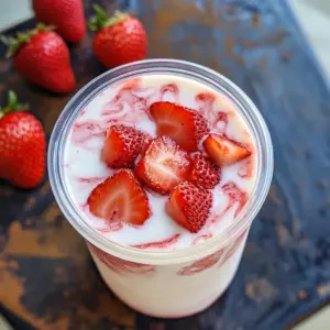 Korean Strawberry Milk