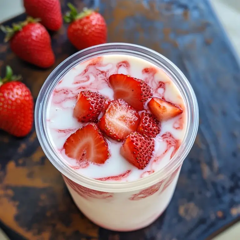 Korean Strawberry Milk
