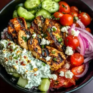 Loaded Mediterranean Chicken Power Bowl