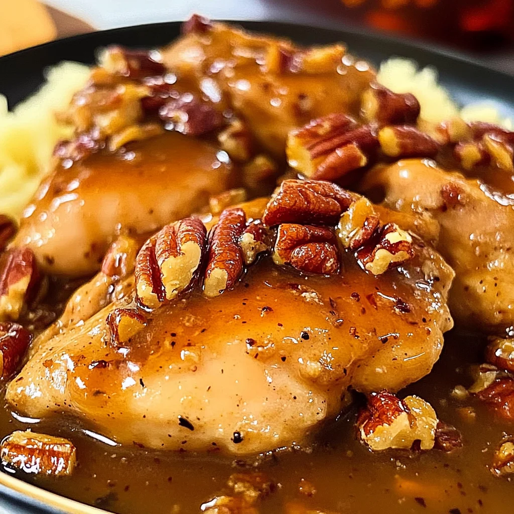 Maple Bourbon Pecan Chicken