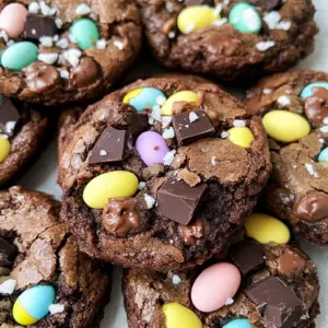 Mini Egg Brownie Cookies