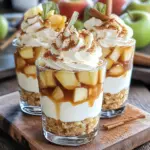 No Bake Caramel Apple Cheesecake Parfaits