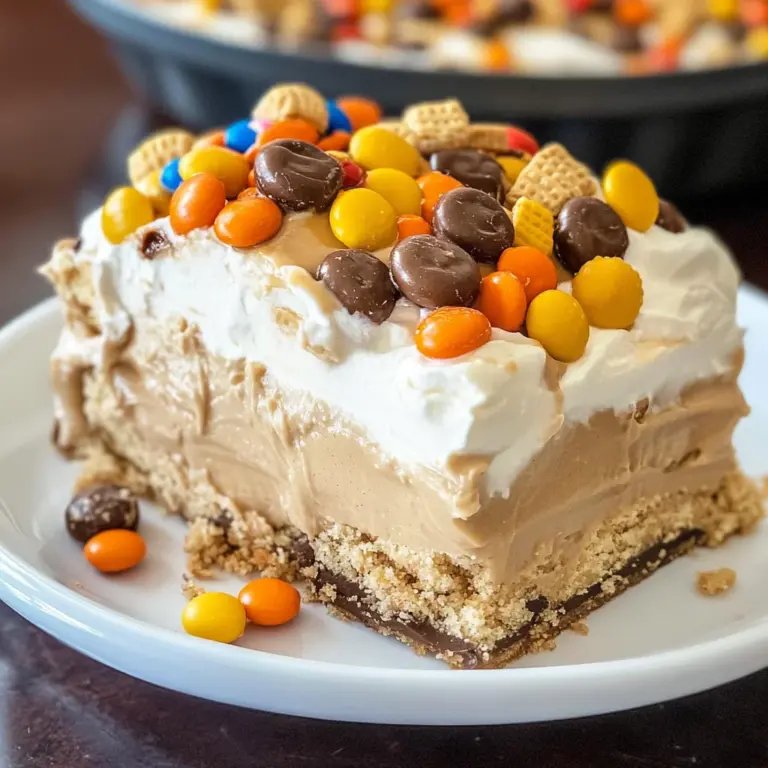 No Bake Peanut Butter Icebox Cake