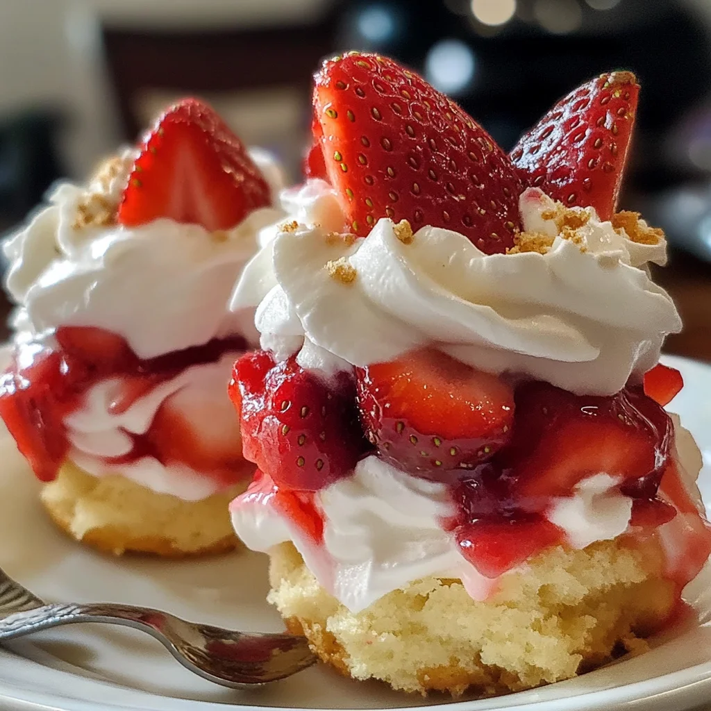 Quick Strawberry Shortcake Cups