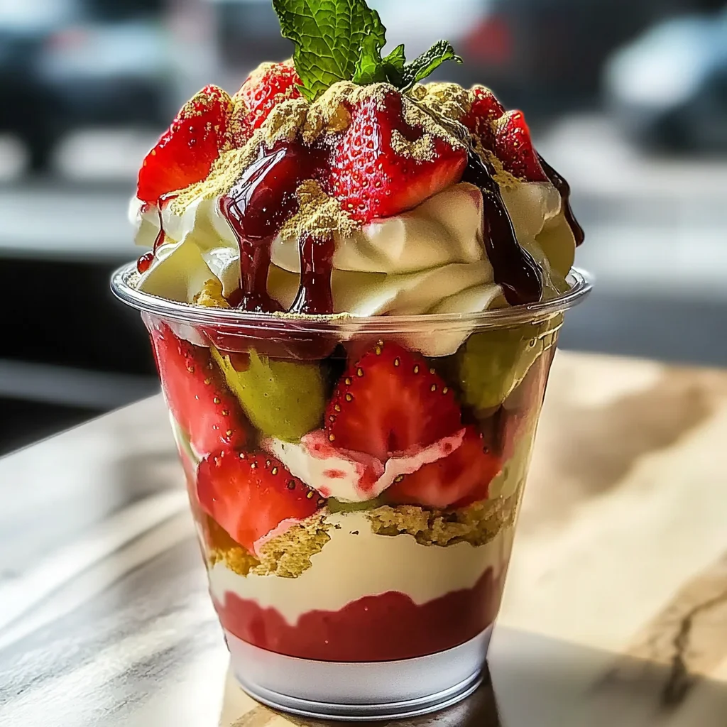 Refreshing and Dreamy Dubai Strawberry Cup