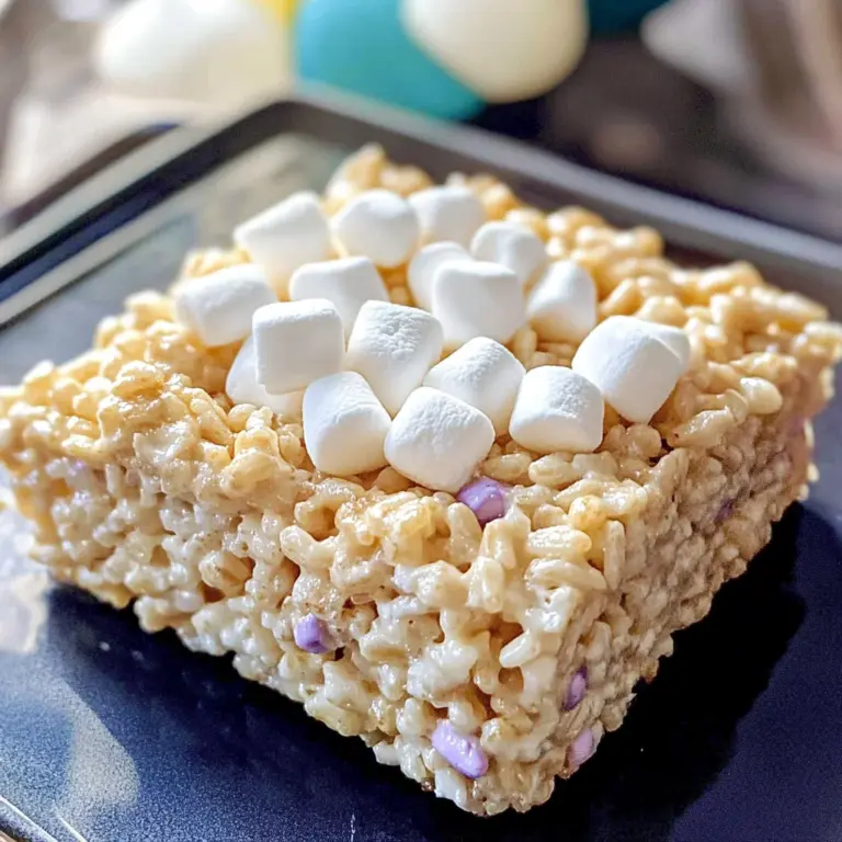 Rice Krispie Treat For One