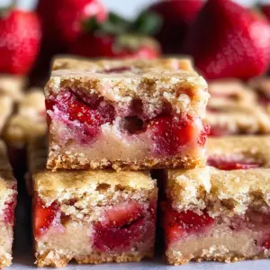 Strawberry Blondies {one bowl}