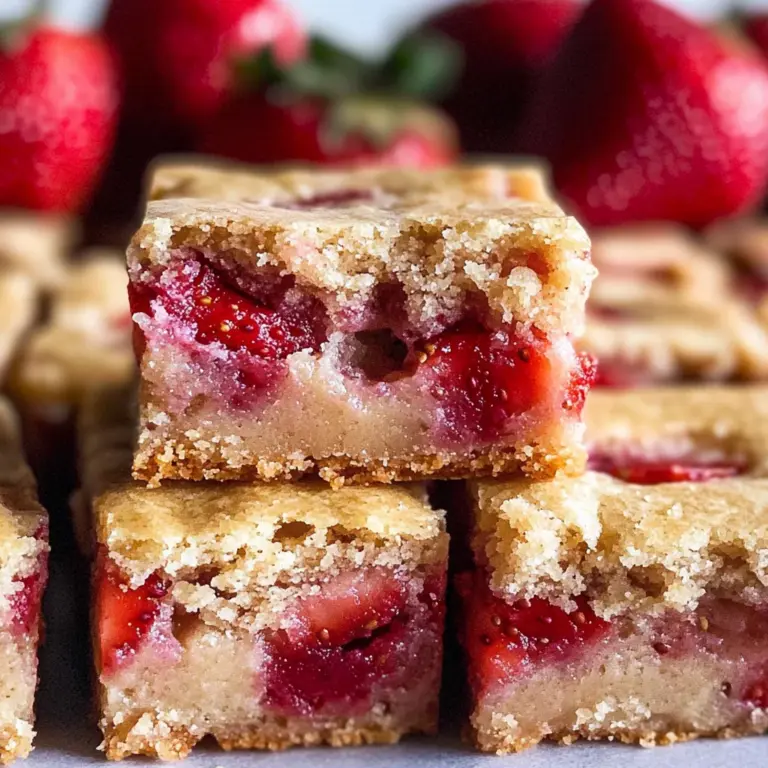 Strawberry Blondies {one bowl}