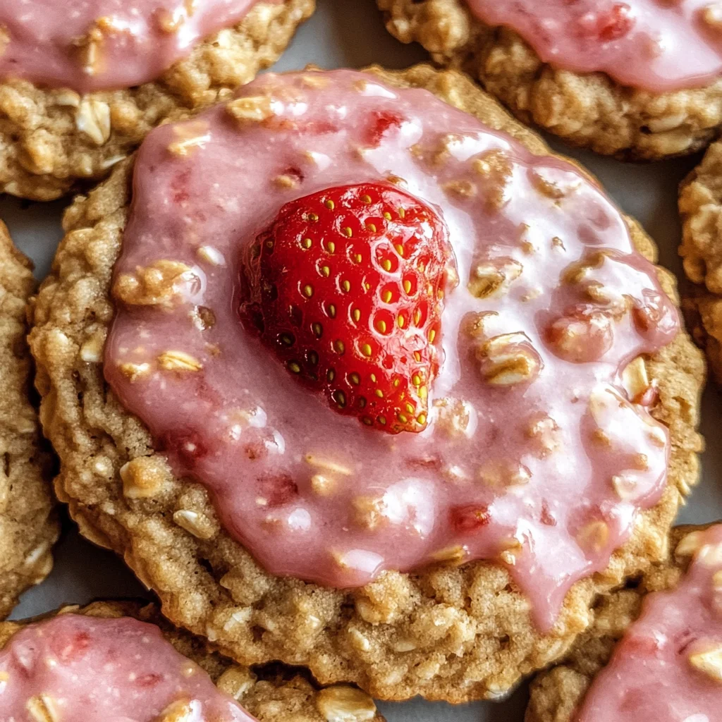 Strawberry Iced Oatmeal Cookies: Your New Summer Obsession
