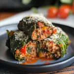 Stuffed Collard Greens (with Turkey and Quinoa)
