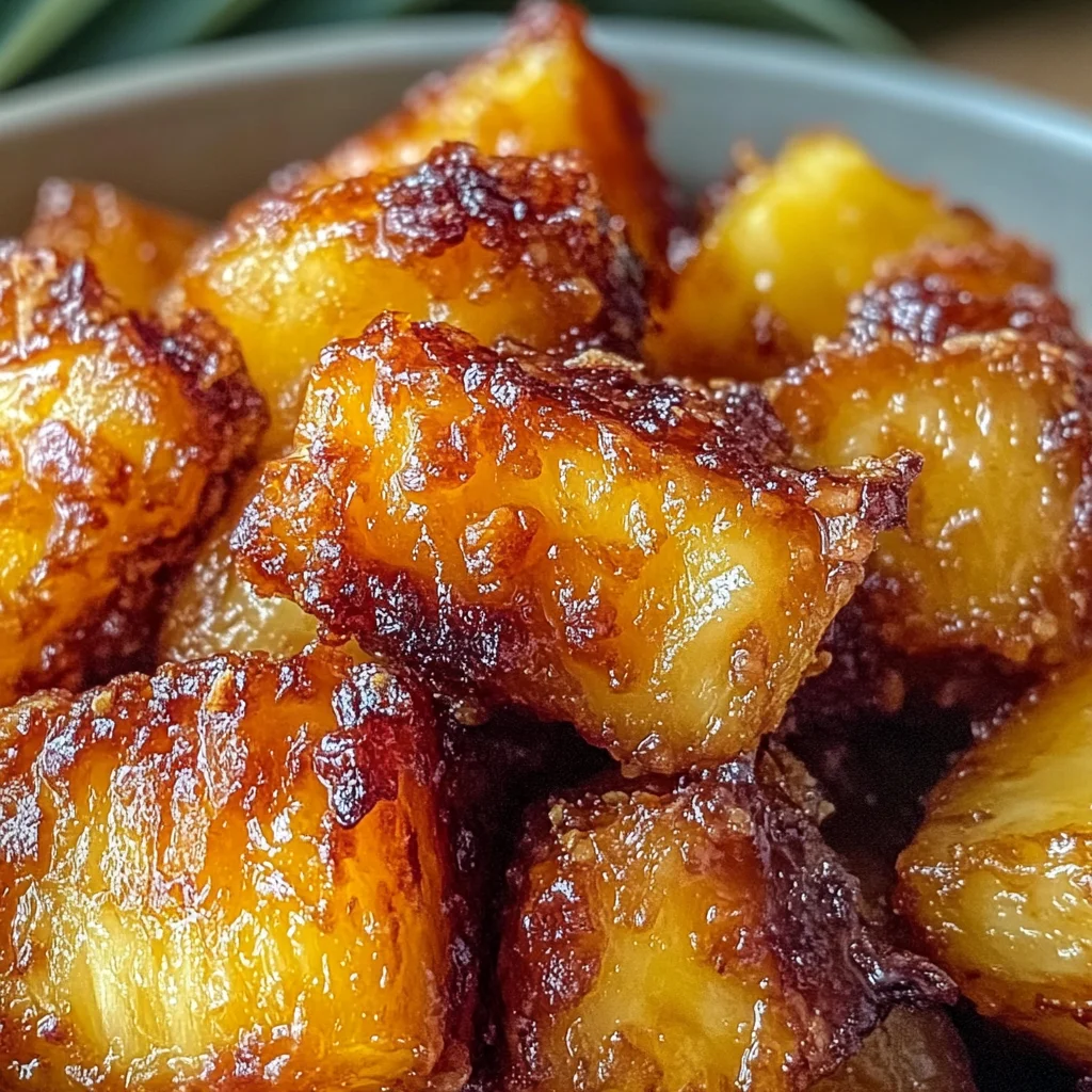 Air Fryer Pineapple Chunks