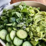Big Green Salad With Green Dressing