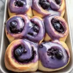 Blueberry Cinnamon Rolls with Blueberry Jam Glaze Recipe