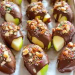 Chocolate Dipped Apple Slices