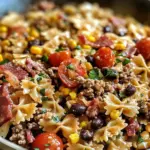 Cowboy Pasta Salad with the BEST Dressing!