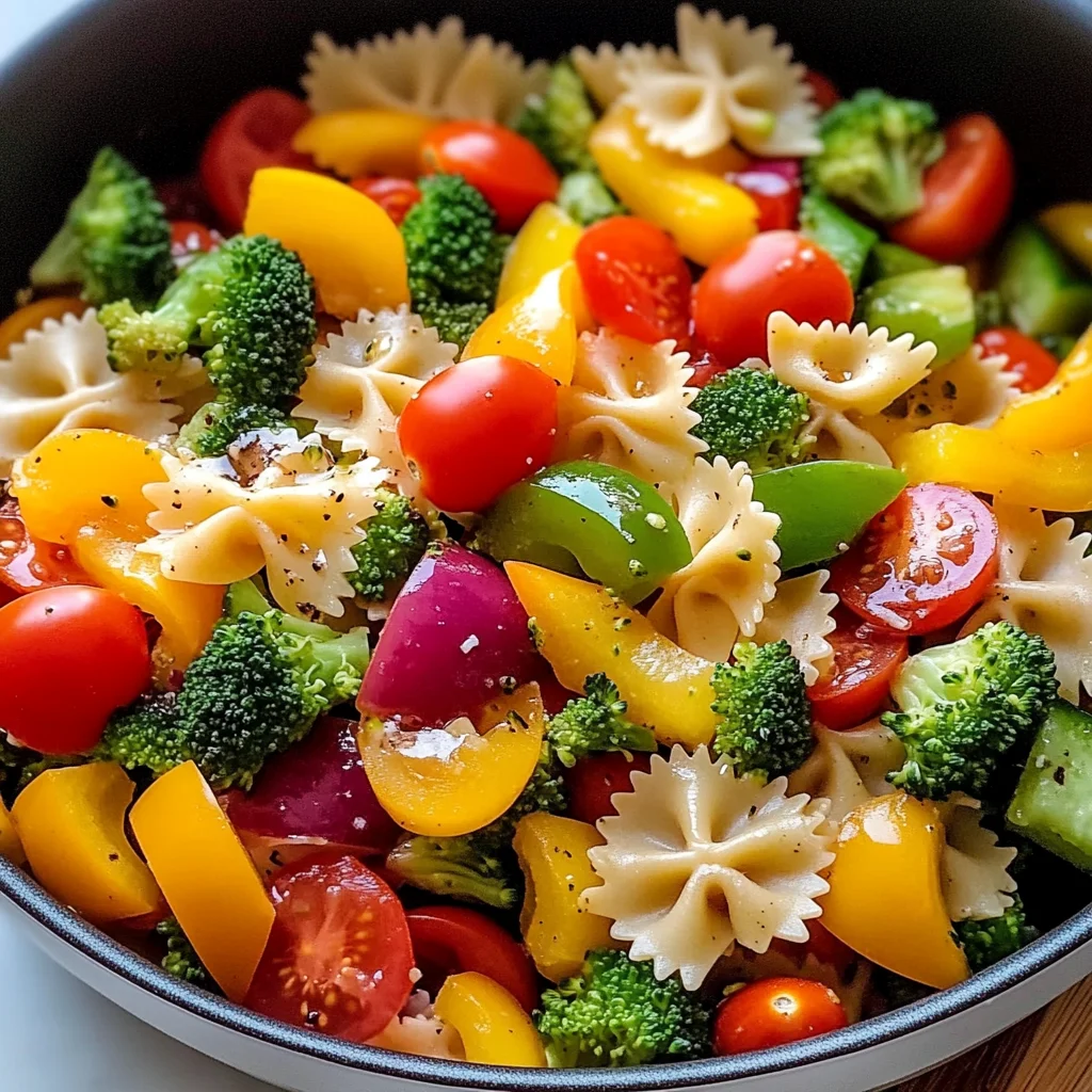 Delicious Healthy Veggie Pasta Salad