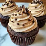 Espresso Brownie Cupcakes with Coffee Buttercream