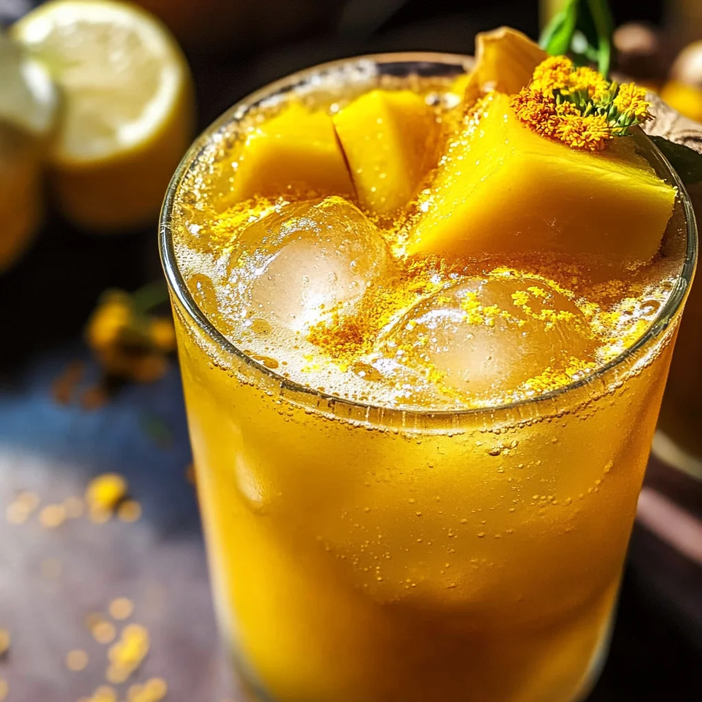 Fiery Golden Mango Tonic Pitcher