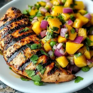 Honey Lime Chicken with Mango Salsa
