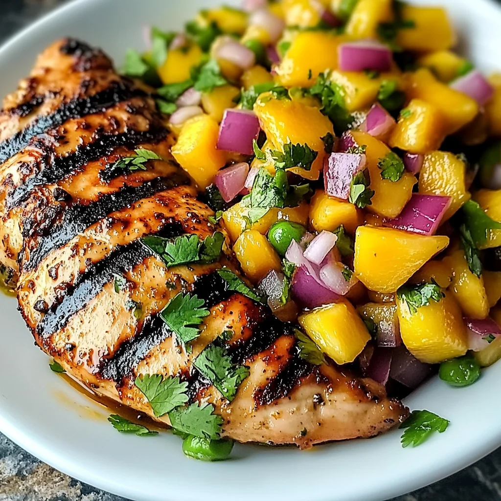 Honey Lime Chicken with Mango Salsa